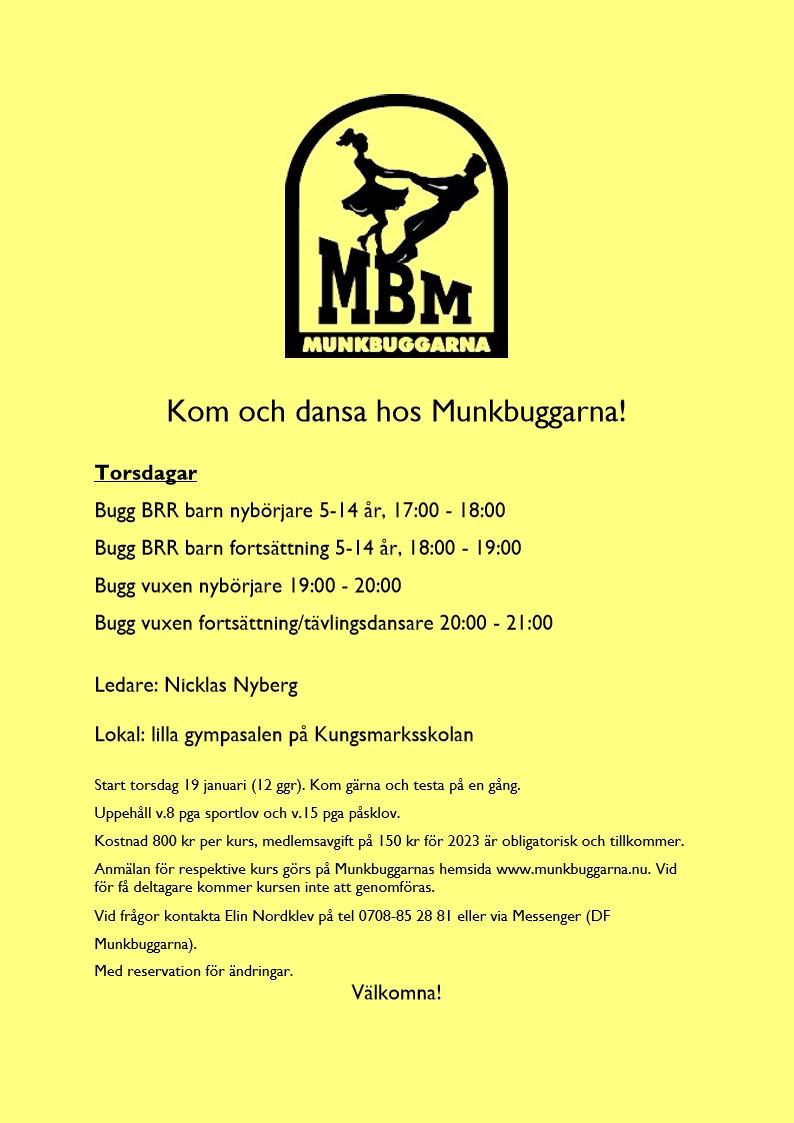 Vårens danskurser öppna för anmälan!